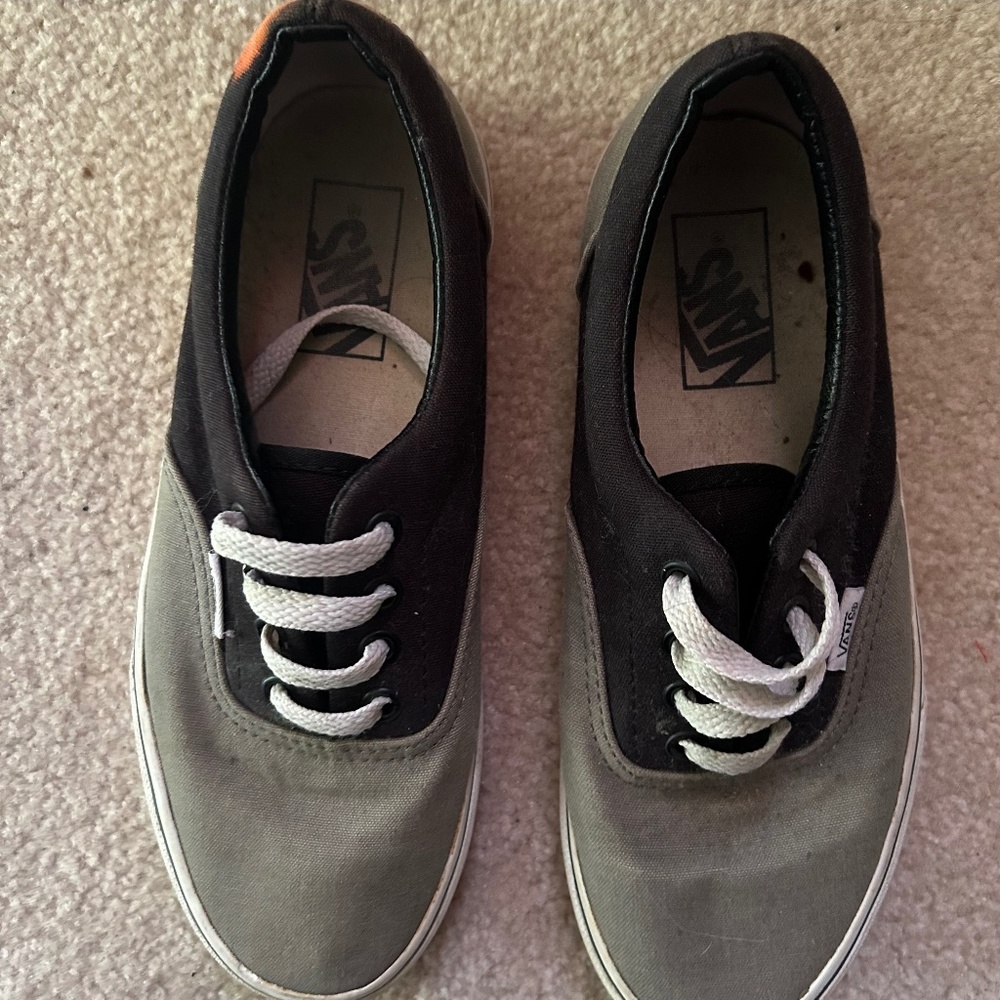 Two Tone Grey and Black Vans